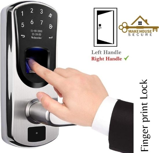 door with keypad lock